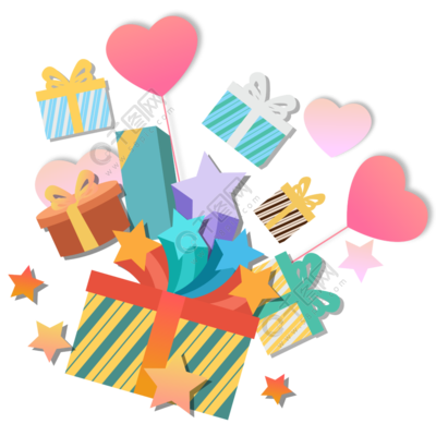 卡通扁平禮物盒五角星矢量元素模板免費(fèi)下載_ai格式_2000像素_編號(hào)28565826