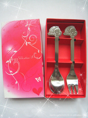 【供應(yīng)精美禮品新款禮品臉譜餐具二件套(圖)】價格,廠家,圖片,其他餐飲用品,聯(lián)豐不銹鋼制品(深圳) -